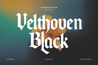 Velthoven Black: a Modern Font for Digital Projects