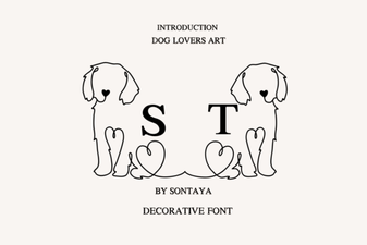 Designing Art Fonts for Dog Lovers