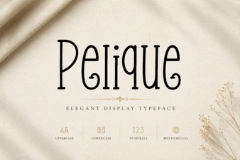 Pelique Font: Creative Typography for Modern Design