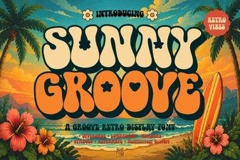 Sunny Groove Font Design Ideas & Applications