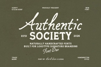 Authentic Society Font for Modern Design Projects