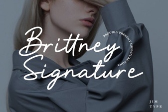 Design with the Brittney Signature Font Family