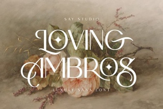 Design Projects with Loving Ambros Font