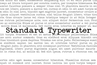 Rediscover the Utility of the Classic Typewriter Font