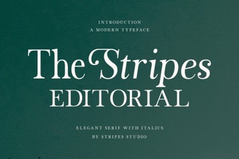The Stripes Editorial Font: a Bold Design Element