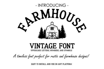 Creative Vintage Farmhouse Font Ideas