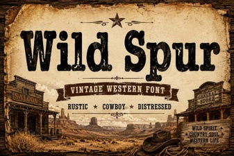Wild Spur Font: Creative Display & Headline Projects